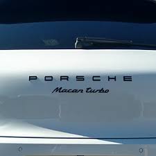 Porsche Logotype & Model Designation Painted - 95B04480282041 - Macan 15-23 95B04480282041