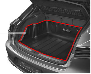 Porsche Luggage Compartment Liner High - 95B04480046 - Macan 15-23 95B04480046
