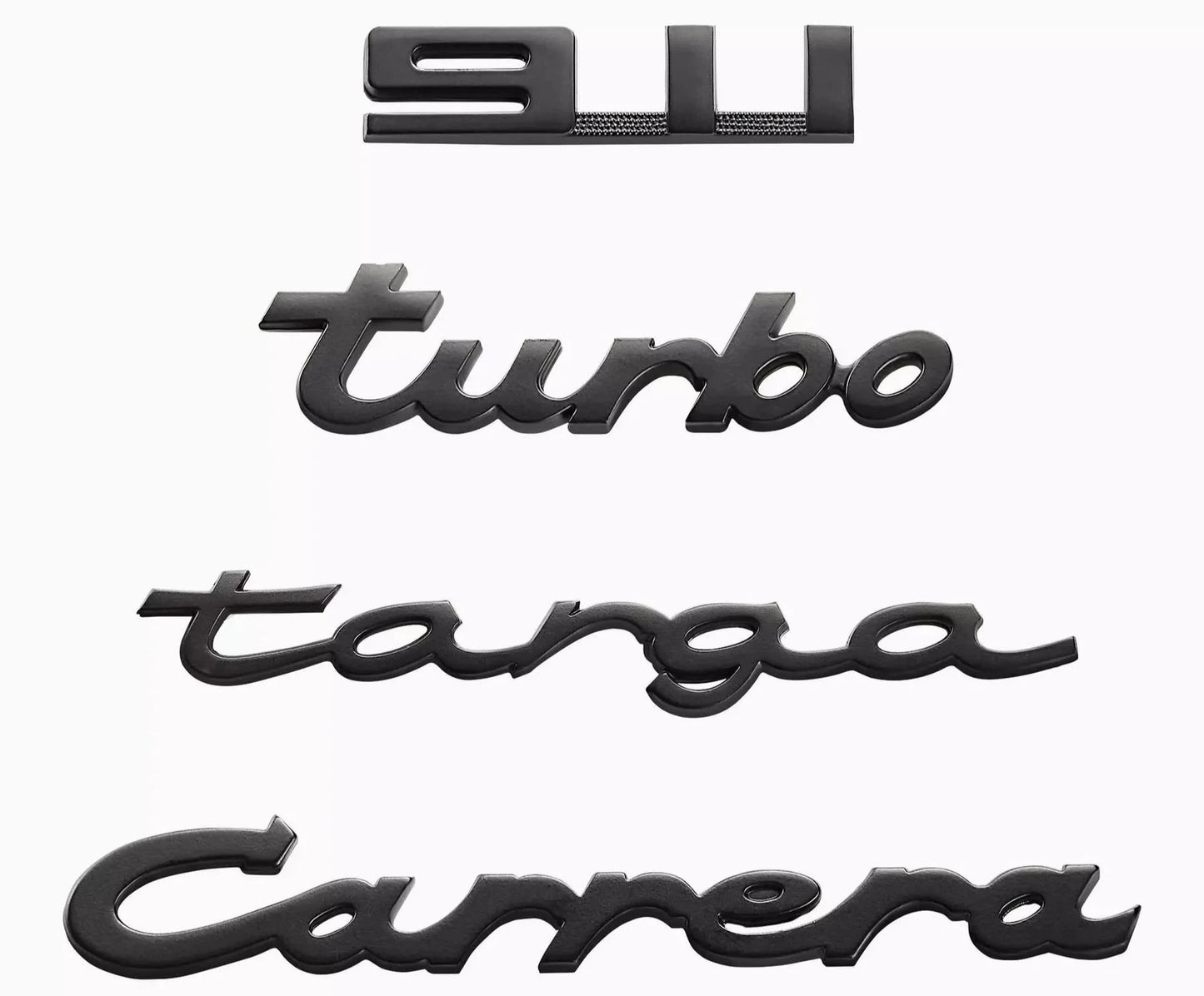 Porsche Magnet Logo Set Black Turbo - Targa - Carrera - 911 - WAP0502020NSET WAP0502020NSET