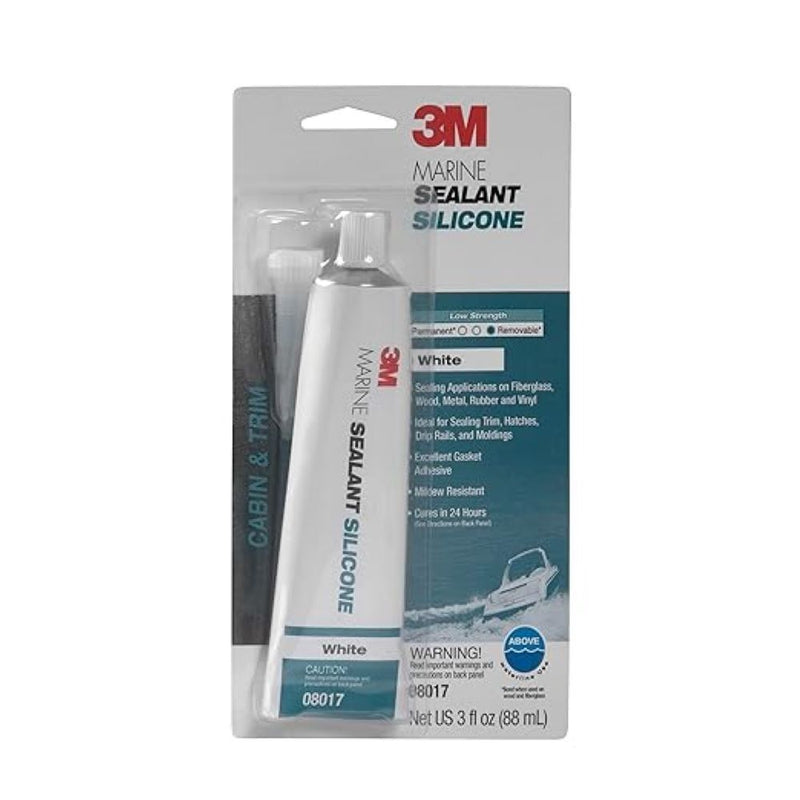 Porsche Marine Grade Silicone Sealant Tube White - 3 oz 186011119