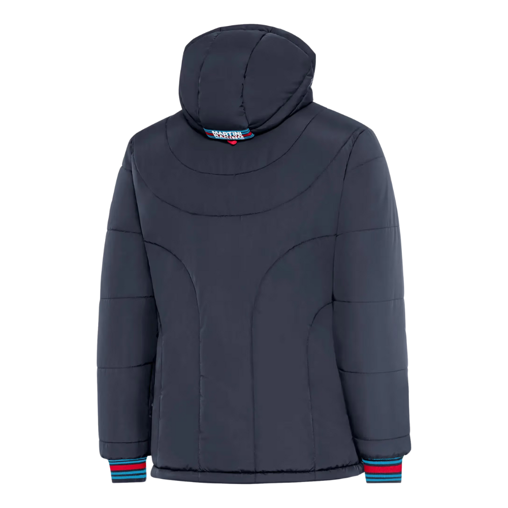 Porsche Martini Racing Mens Quilted Jacket - Dark Blue
