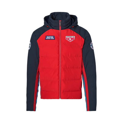 Porsche Martini Racing Mens Quilted Jacket - Red