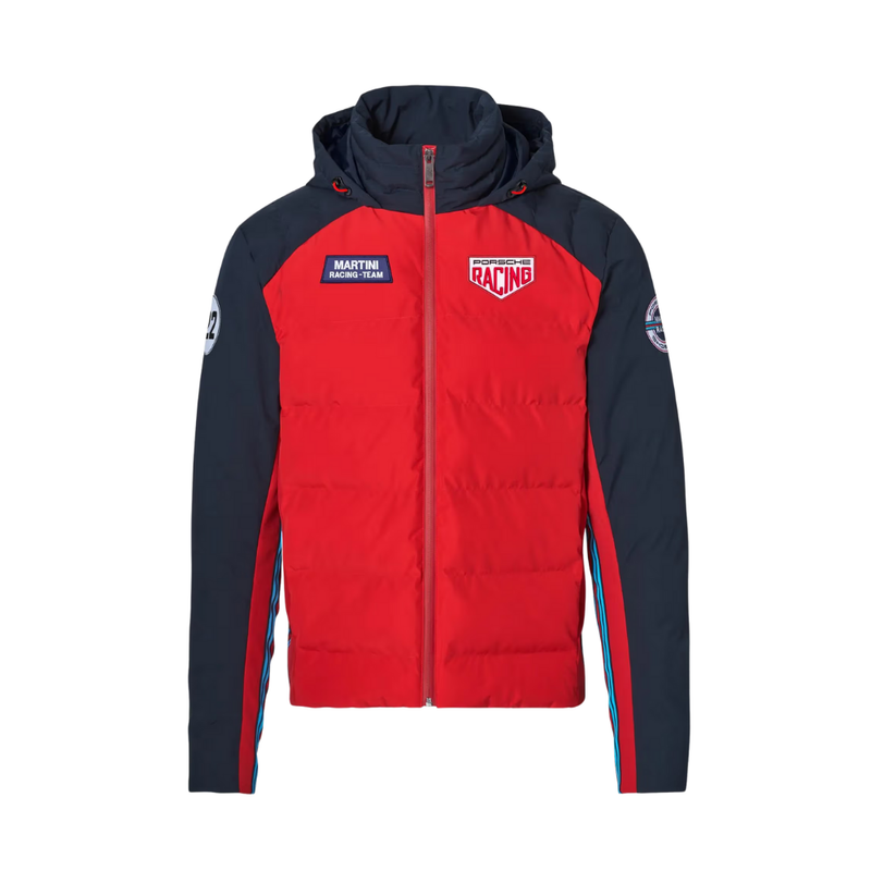 Porsche Martini Racing Mens Quilted Jacket - Red