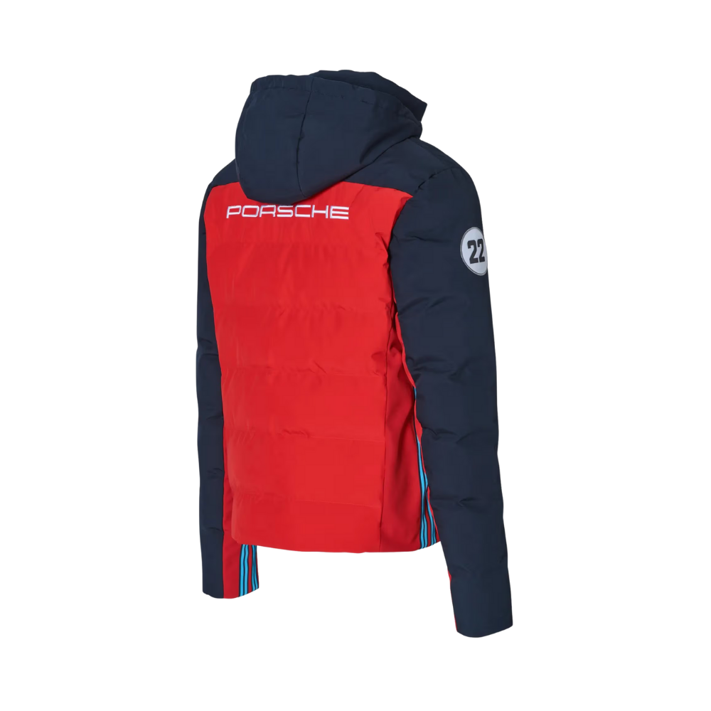 Porsche Martini Racing Mens Quilted Jacket - Red