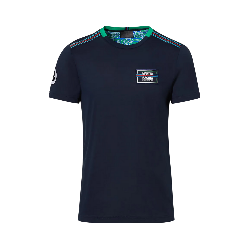 Porsche Martini Racing Short Sleeve Crew Neck Mens T-Shirt