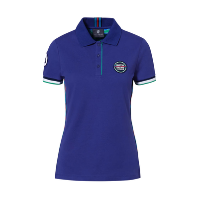 Porsche Martini Racing Short Sleeved Women Polo Shirt - Blue