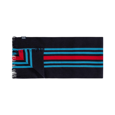 Porsche Martini Racing Stripes Knitted Scarf - Dark Blue