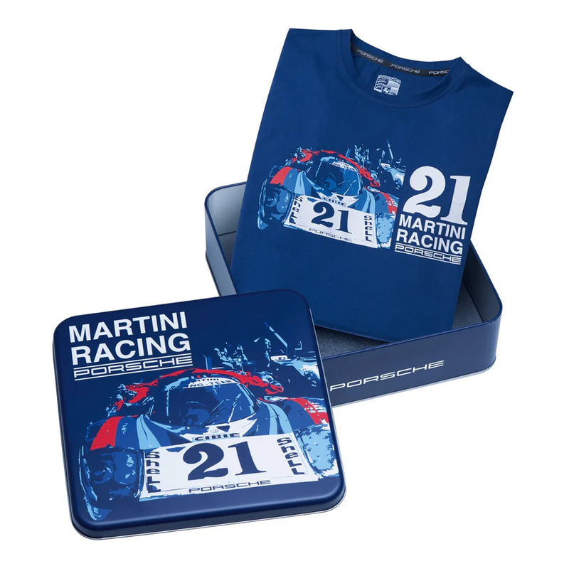 Porsche Martini Racing Unisex Blue T-Shirt - Medium