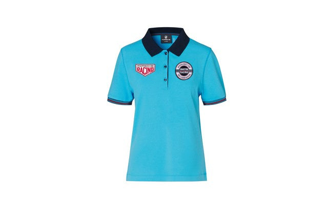 Porsche Martini Racing Womens Polo Shirt - Light Blue