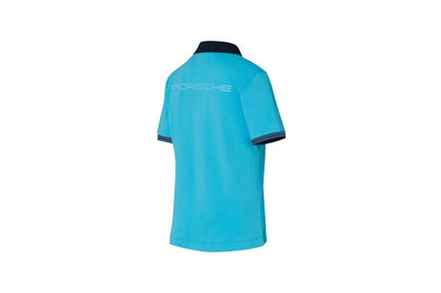 Porsche Martini Racing Womens Polo Shirt - Light Blue