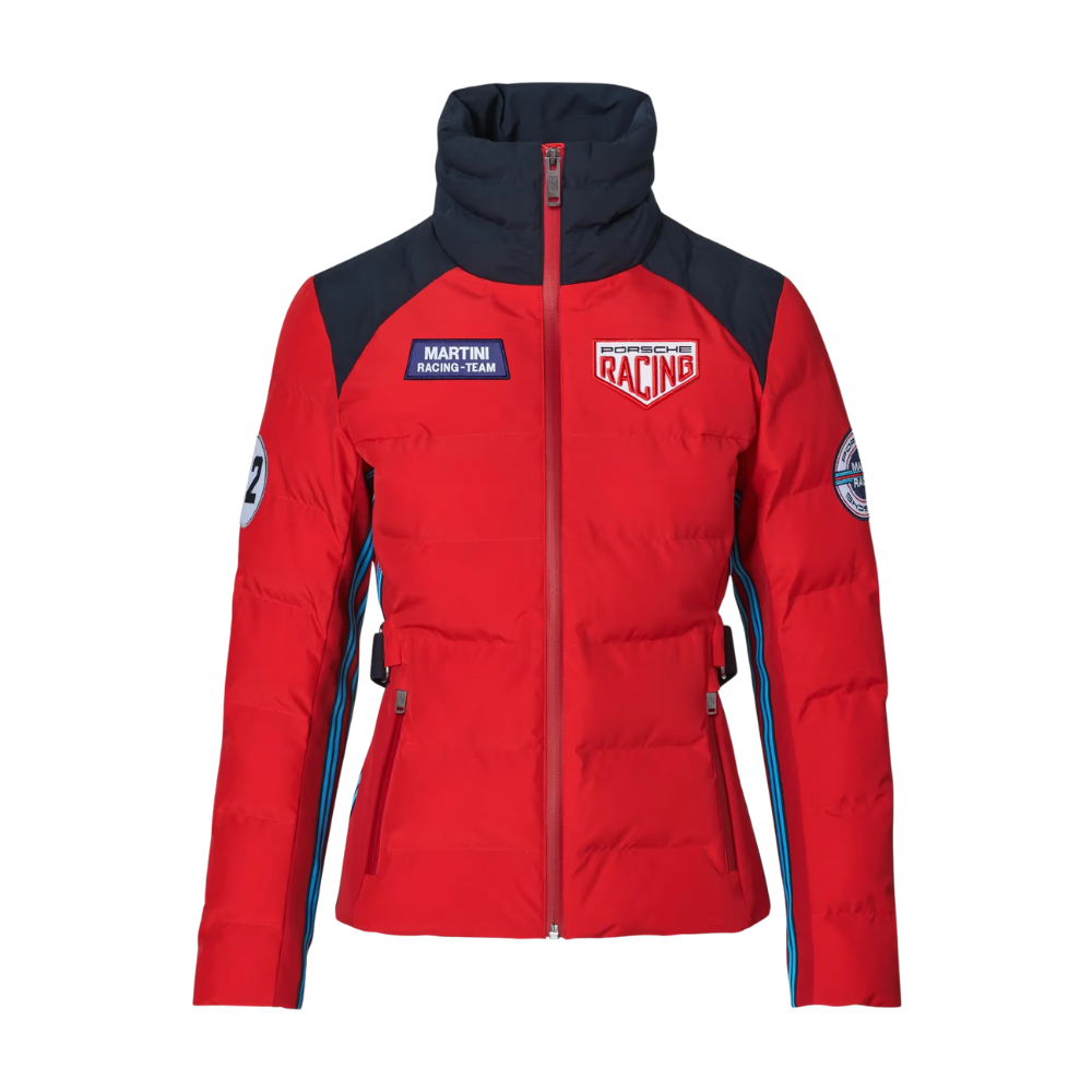 Porsche Martini Racing Womens Quilted Jacket - Red