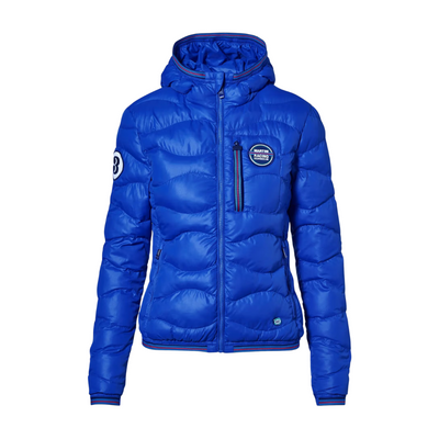 Porsche Martini Racing Womens Reversible Quilted Jacket - Blue