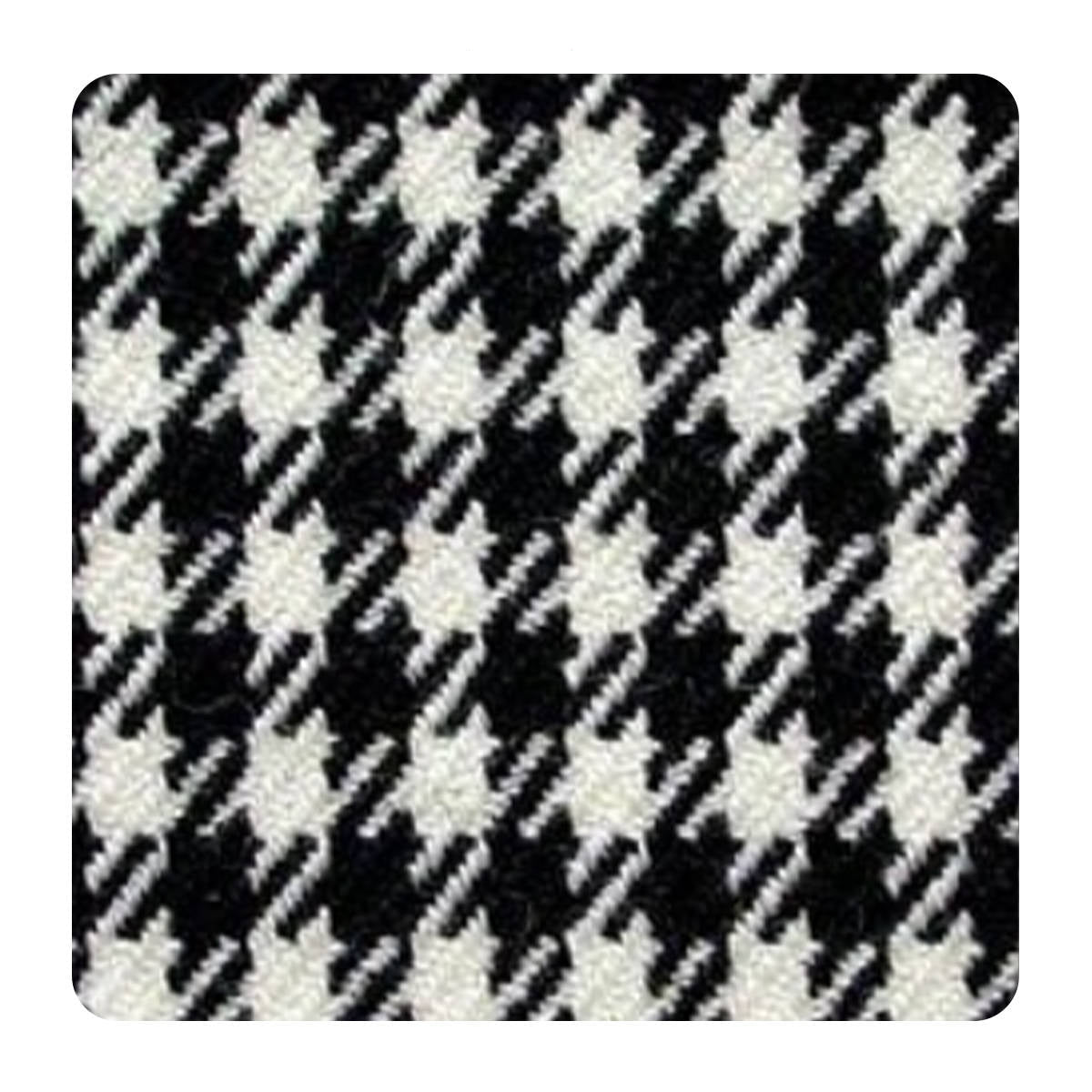 Porsche Material Pepita 18065 Black White - 1 Meter MAT-PEP-BLK