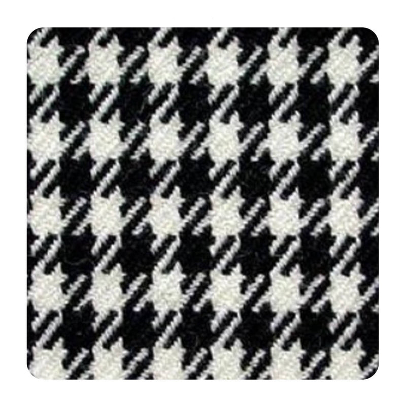 Porsche Material Pepita 18065 Black White - 1 Meter MAT-PEP-BLK
