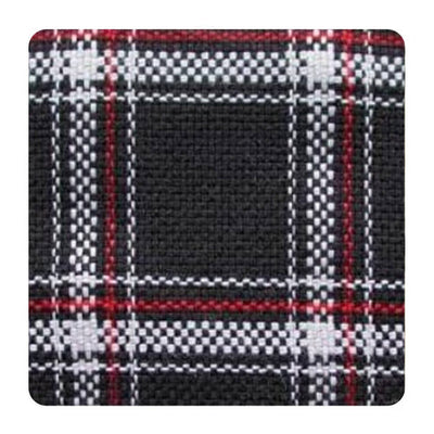 Porsche Material Tartan 18063 Grey Black - 1 Meter MAT-TART-BLK