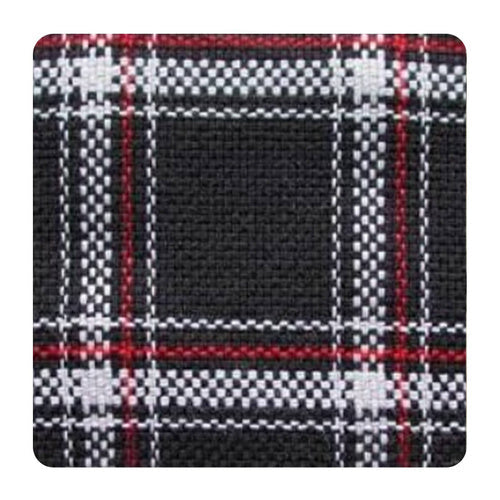 Porsche Material Tartan 18063 Grey Black - 1 Meter MAT-TART-BLK