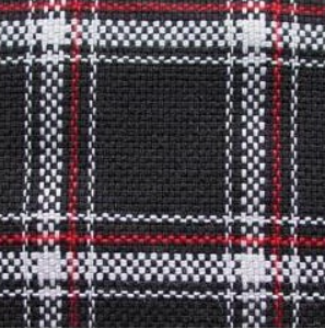 Porsche Material Tartan 18063 Grey Black - 1 Meter MAT-TART-BLK