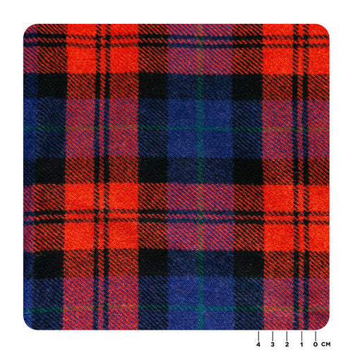 Porsche Material Tartan 18217 Red Blue - 1 Meter MAT-TART-RED