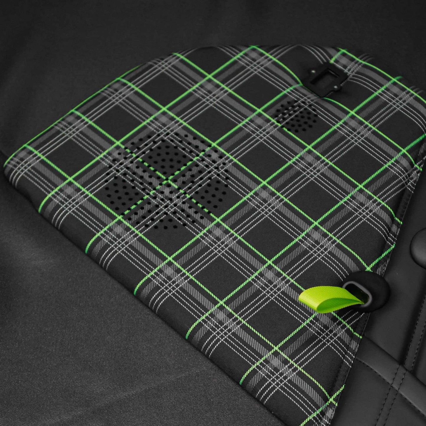 Porsche Material Tartan 7703 Green - 1 Meter MAT-GTI-GRN