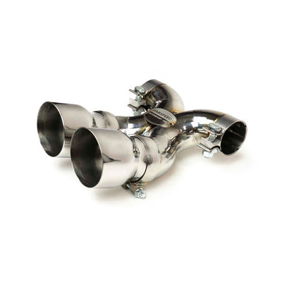 Porsche Maxflo True X-Pipe And Dual Tips - Boxster | Cayman | 2017-2025 FS-POR-718-DLTCF