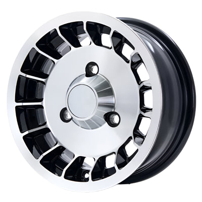 Porsche Maxilite Alpine Style Black Wheel - ET25 - 5.5x13 inch R5-1355po