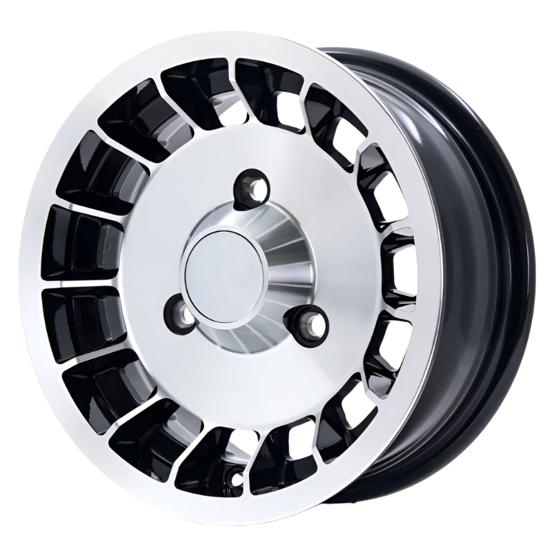 Porsche Maxilite Alpine Style Black Wheel - ET25 - 5.5x13 inch R5-1355po