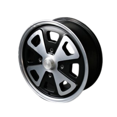 Porsche Maxilite Black/Diamond Wheel 5.5x15 - 914-6 70-72 MX35515bp