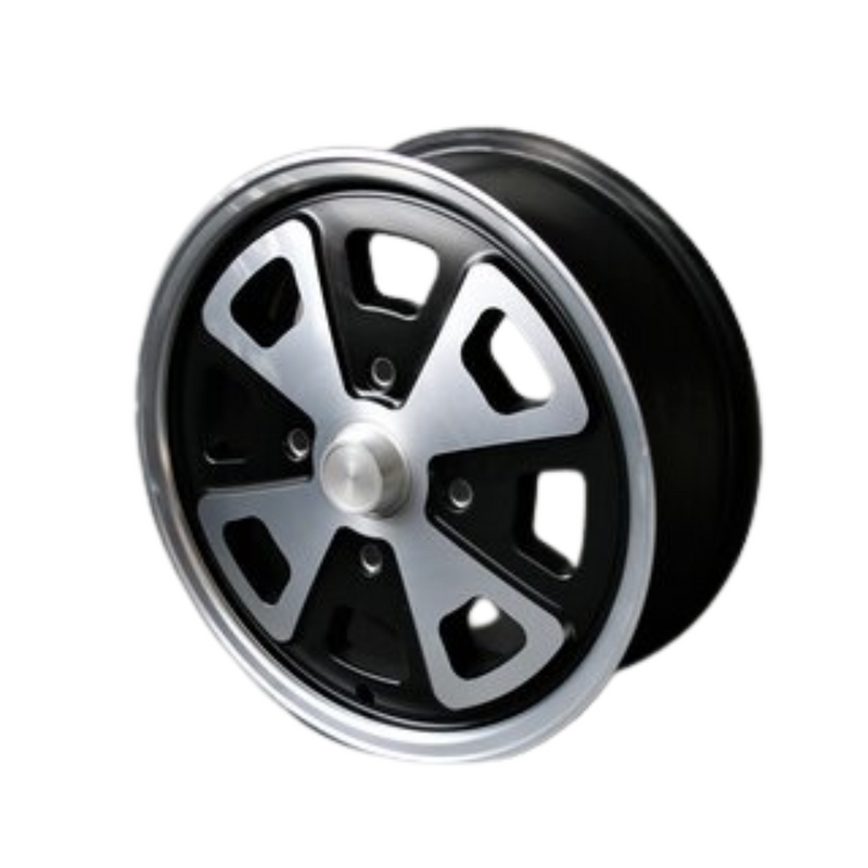 Porsche Maxilite Black/Diamond Wheel 5.5x15 - 914-6 70-72 MX35515bp