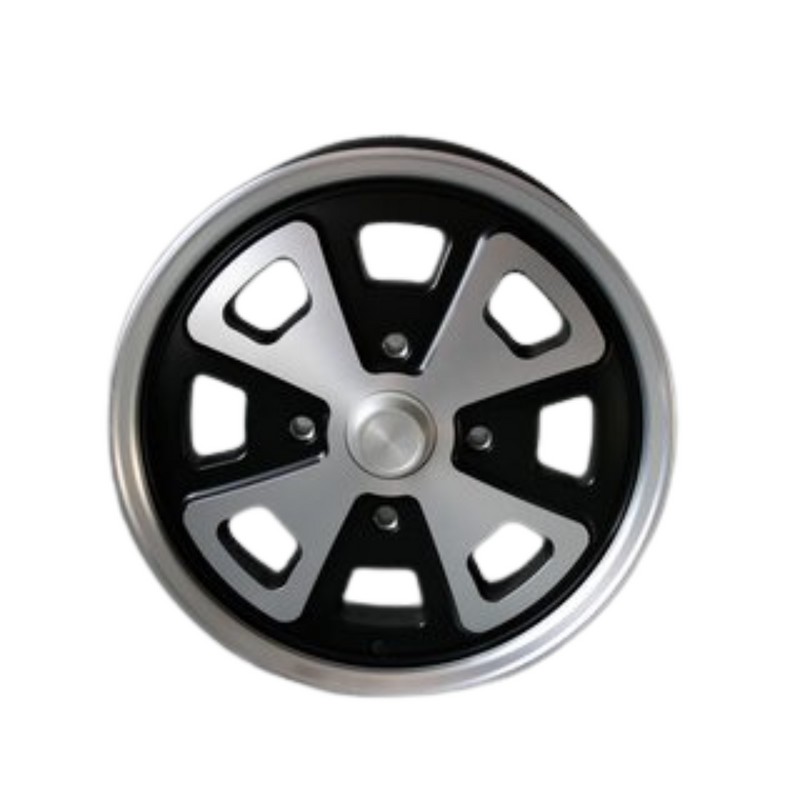 Porsche Maxilite Black/Diamond Wheel 5.5x15 - 914-6 70-72 MX35515bp