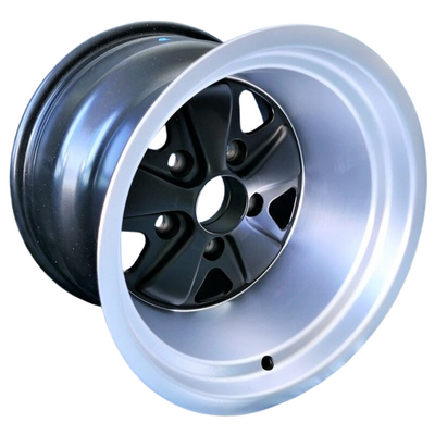 Porsche Maxilite Fuchs Black/Diamond Cut Lip Wheel 11x15 - 930 76-89 MX1110015R