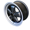 Porsche Maxilite Fuchs Black/Diamond Cut Lip Wheel 8x17 - 911/930/944 74-89 MX180017
