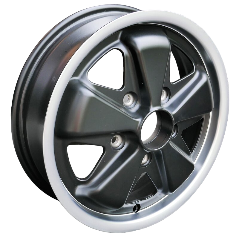 Porsche Maxilite Fuchs Black Wheel 4.5x15 - 356C/911/912 64-69 MX145015