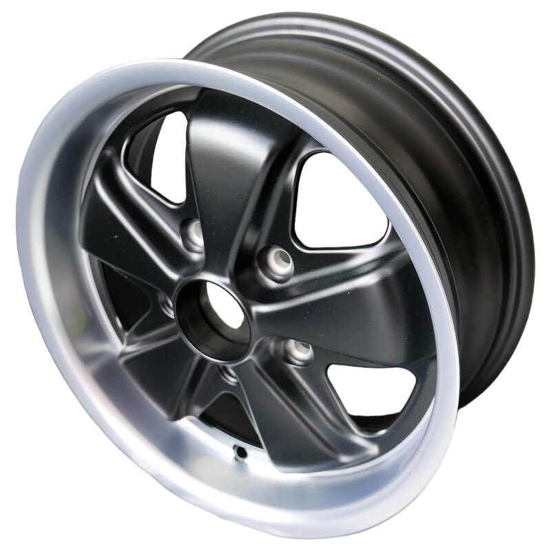 Porsche Maxilite Fuchs Black Wheel 6x15 - 356C/911/914-6 64-89 MX160015A