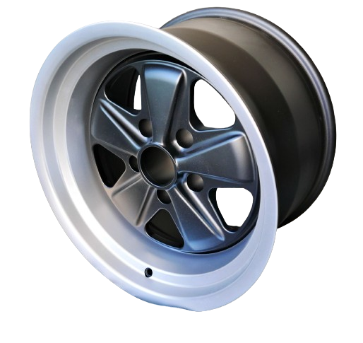 Porsche Maxilite Fuchs Matt Black/Diamond Wheel 10x17 - 911/930 74-89 MX110017