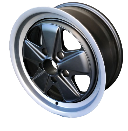 Porsche Maxilite Fuchs Matt Black Wheel 7x17 - 911/914-6/944/930 65-89 MX170017