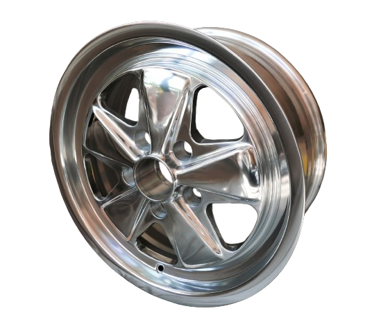 Porsche Maxilite Fuchs Polished Wheel 7x17 - 911/914-6/944/930 65-89 MX170017po