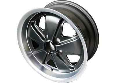 Porsche Maxilite Fuchs Style Matt Black Wheel - ET23.3 - 7x16 inch MX170016T