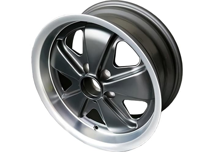Porsche Maxilite Fuchs Style Matt Black Wheel - ET23.3 - 7x16 inch MX170016T