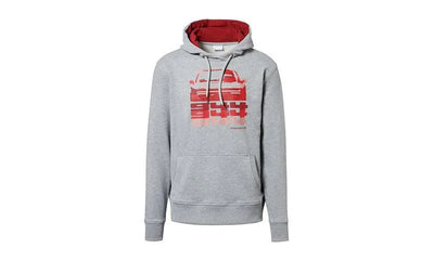 Porsche Men's Light Gray Pullover Hoodie