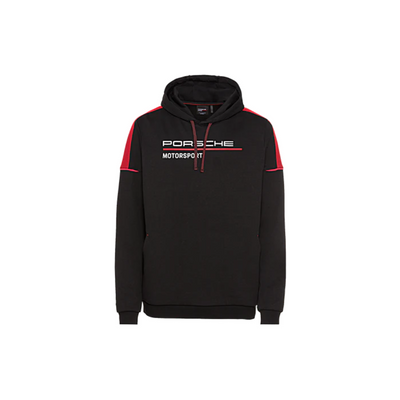 Porsche Men's Motorsport Collection Fanwear Hoodie Black/Red Medium WAP12400M0NFMS