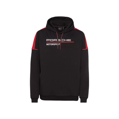 Porsche Men's Motorsport Collection Fanwear Hoodie Black/Red Large WAP12400L0NFMS