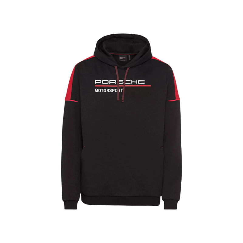 Porsche Men's Motorsport Collection Fanwear Hoodie Black/Red Large WAP12400L0NFMS