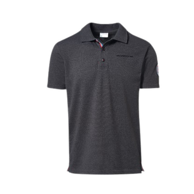 Porsche Mens Dark Grey Polo Shirt