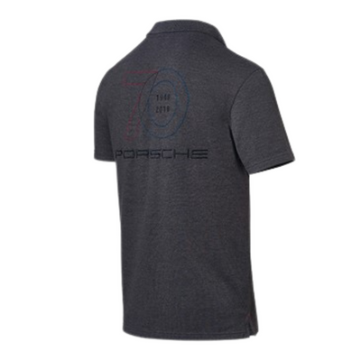 Porsche Mens Dark Grey Polo Shirt