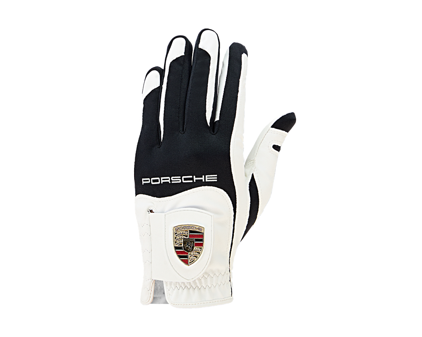 Porsche Mens Golf Glove - Black White - Cadet