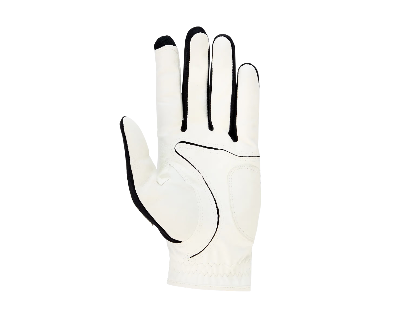 Porsche Mens Golf Glove - Black White - Regular
