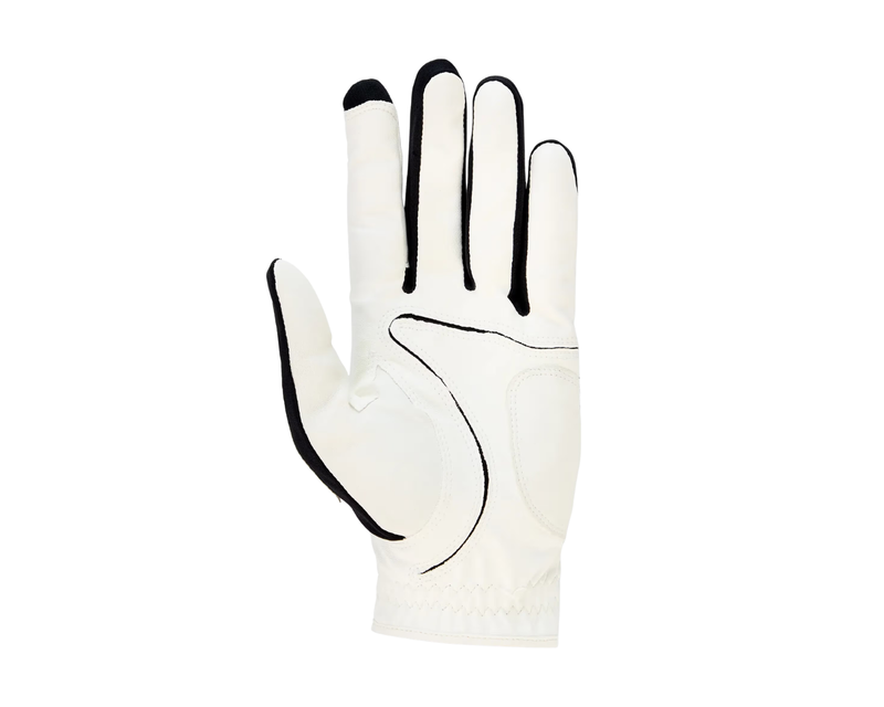 Porsche Mens Golf Glove - Black White - Regular