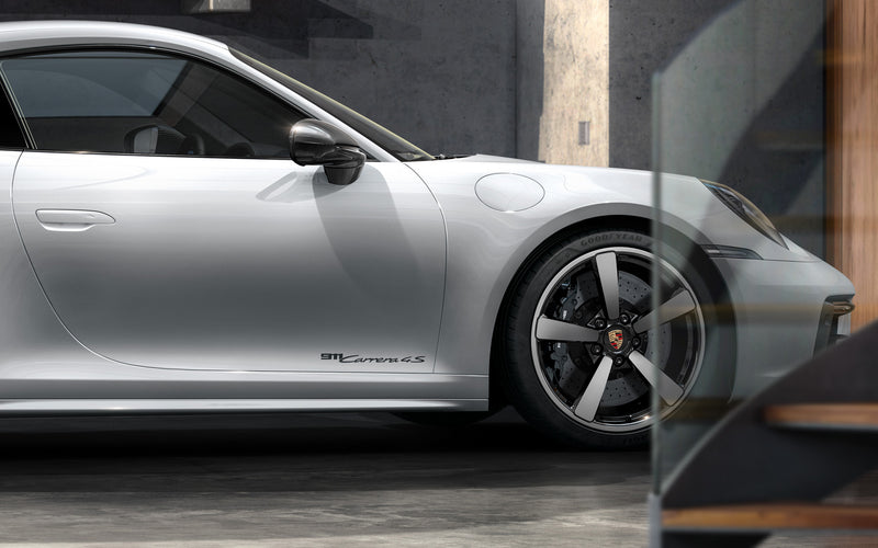 Porsche Model Designation On Doors Film - Black - 99204482018041 - 992 18-23 99204482018041