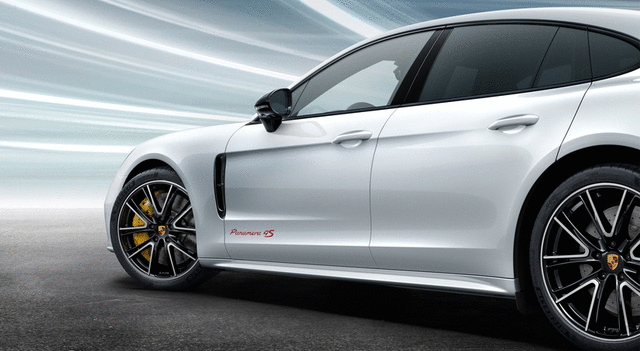 Porsche Model Designation On Doors - Guards Red - 9710448810184A - Panamera 9710448810184A