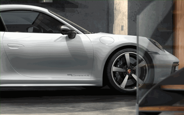 Porsche Model Designation On Doors - Silver - 99204482019V04 - 992 18-23 99204482019V04